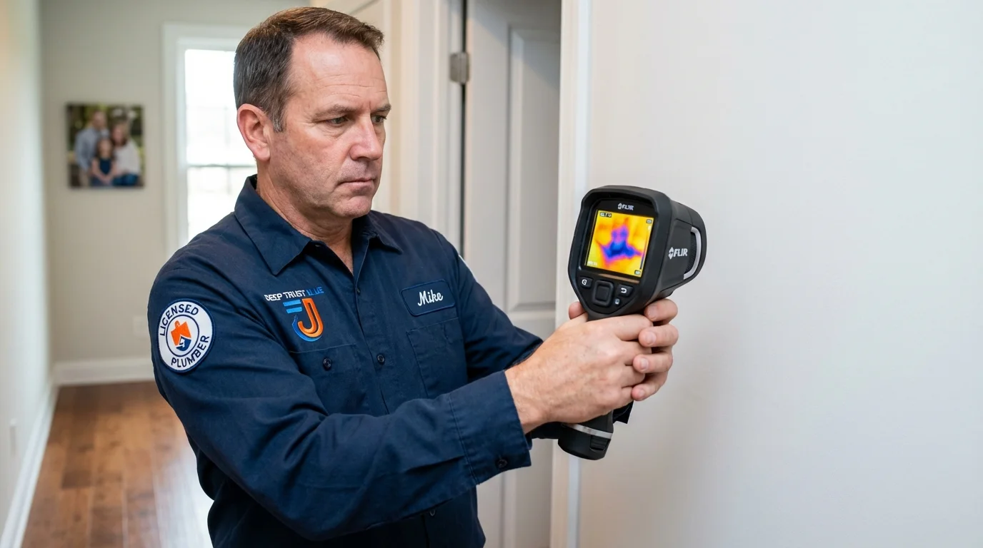 Thermal imaging leak detection by Johns Plumbing LLC in Maspeth