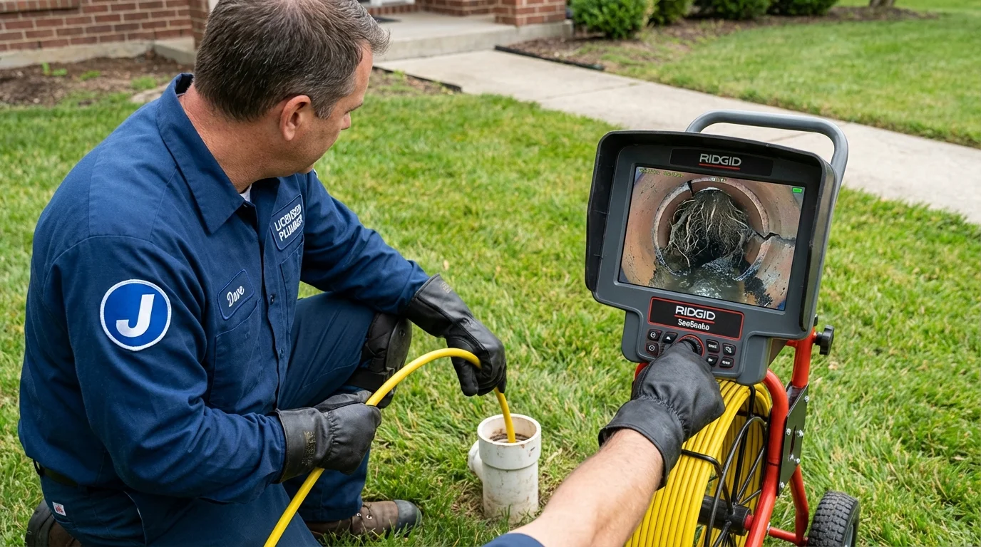 Sewer camera inspection being performed by Johns Plumbing LLC in Maspeth